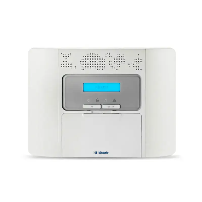 רכזת בקרה אזעקה אלחוטית ויסוניק POWER-MASTER 30G מדברת 64 אזורים / קיבורד מובנה