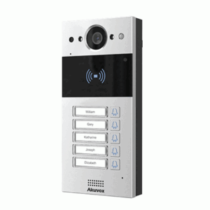 פנל אינטרקום IP עם מצלמה 5 לחצנים משולב קורא קרבה MEGA-205