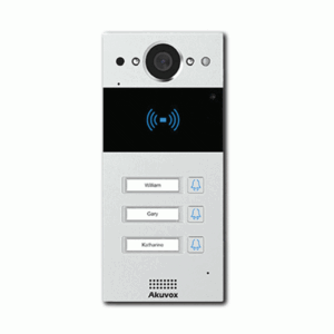 פנל אינטרקום IP עם מצלמה 3 לחצנים משולב קורא קרבה MEGA-203