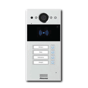 פנל אינטרקום IP עם מצלמה 4 לחצנים משולב קורא קרבה MEGA-204