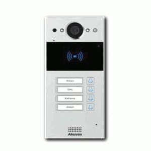 פנל אינטרקום IP עם מצלמה 4 לחצנים משולב קורא קרבה MEGA-204