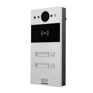 פנל אינטרקום IP עם מצלמה 2 לחצנים משולב קורא קרבה