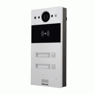 פנל אינטרקום IP עם מצלמה 2 לחצנים משולב קורא קרבה