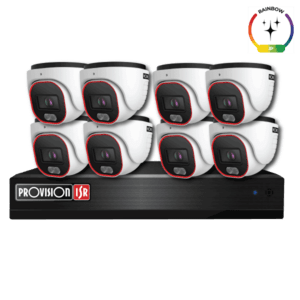 קיט 8 מצלמות אבטחה בצבע מלא NVR5-8200PX