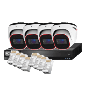 קיט מערכת הקלטה NVR5-4100PX 4CH 5MP עם 4 מצלמות IP