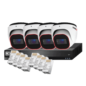 קיט מערכת הקלטה NVR5-4100PX 4CH 5MP עם 4 מצלמות IP