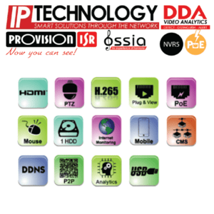 קיט מערכת הקלטה NVR5-4100PX 4CH 5MP עם 4 מצלמות IP