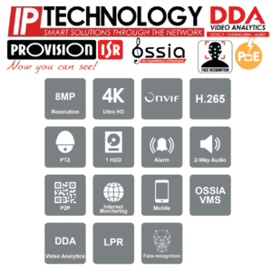 מערכת הקלטה NVR12-8200PFAN 8CH 8MP