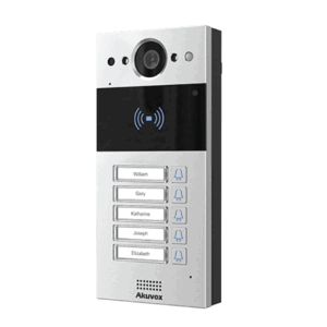 פנל אינטרקום IP עם מצלמה 5 לחצנים משולב קורא קרבה MEGA-205