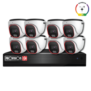 קיט 8 מצלמות אבטחה בצבע מלא NVR5-8200PX